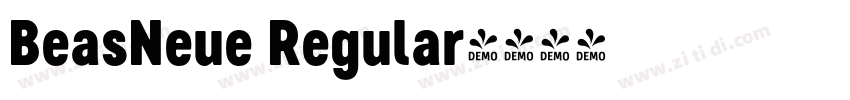 BeasNeue Regular字体转换